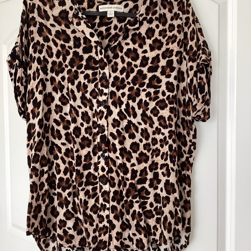 Leopard print blouse